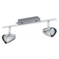 Tankovalaisin LED Corbera, 2x3W, 2-osainen, kromi