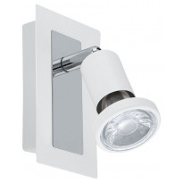 LED-seinäspotti Eglo Sarria, 60x120mm, valkoinen, kromi 94958