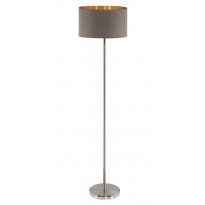 Lattiavalaisin Eglo Maserlo, 60W, Ø380x1510mm, E27, IP20, beige/harjattu teräs/kulta