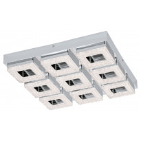 LED-katto-/seinävalaisin Eglo Fradelo, 440x440mm, 9-osainen, kromi, kristalli 95658