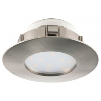 LED-alasvalo Eglo Pineda 4.9W, Ø78mm, IP20/44, teräs 95819