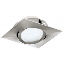 LED-alasvalo Eglo Pineda 6W, 84x84mm, teräs 95843