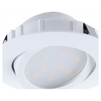 LED-alasvalo Eglo Pineda 6W, Ø84mm, valkoinen, himmennettävä 95854