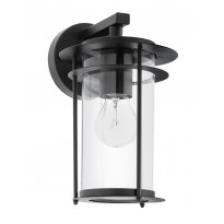 Seinävalaisin Eglo Valdeo, 60W, 165x275x200mm, E27, IP44, musta/kirkas
