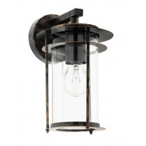 Seinävalaisin Eglo Valdeo, 60W, 165x275x200mm, E27, IP44, kupari/kirkas