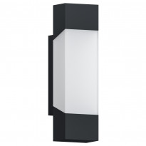 LED-seinävalaisin Eglo Gorzano, 4.8W, 80x290x105mm, IP44, antrasiitti/valkoinen
