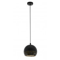 Riippuvalaisin Eglo Camastra, 40W, Ø225x1100mm, E27, IP20, musta/kulta