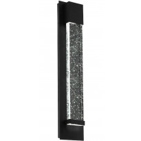 LED-ulkoseinävalaisin Eglo Villagrazia, 40x12cm, musta