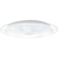 LED-plafondi Eglo Lanciano 1, Ø400mm, valkoinen