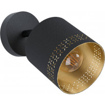 Seinävalaisin Eglo Esteperra, Ø120mm, musta