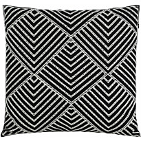 Koristetyyny Eglo Living Chevery Graphic, 45x45cm, musta/valkoinen