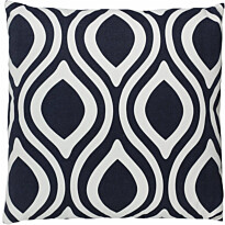 Koristetyyny Eglo Living Chevery, 45x45cm, musta/sininen
