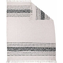 Torkkupeitto Eglo Living Longlac, 160x130cm, kerma/musta