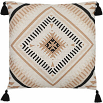 Koristetyyny tupsuilla Eglo Living Chevery, 45x45cm, beige