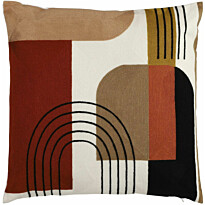 Koristetyyny Eglo Living Berhala, 45x45cm, punainen/ruskea