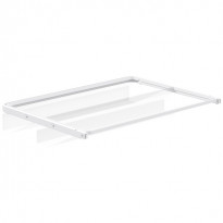 Mesh kenkähylly Elfa 40, ulosvedettävä, 605x430x96mm, valkoinen