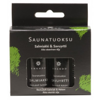 Saunatuoksusetti Emendo Salmiakki 10 ml & Savuyrtti 10 ml