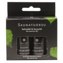 Saunatuoksusetti Emendo Salmiakki 10 ml &amp; Savuyrtti 10 ml