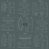 Tapetti Esta Regatta Crew Surf Edition 128870, 0,53x10,05m, harmaa/vihreä