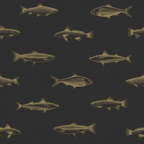 Tapetti Esta Black &amp; White with a splash of Gold 139124, 0,53x10,05m
