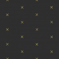 Tapetti Esta Black &amp; White with a splash of Gold 139130, 0,53x10,05m