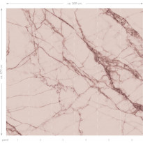 Kuvatapetti Esta Paradise XL Pink Marble, 3x2,79m, vaaleanpunainen