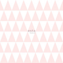 Tapetti Esta Little Bandits 128862, 0,53x10,05m, vaaleanpunainen/valkoinen
