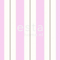 Tapetti Stripes 136412 0,53x10,05 m vaaleanpunainen/ruskea non-woven