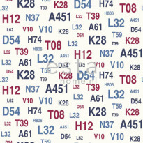 Tapetti Emblems 136438 0,53x10,05 m sininen/punainen non-woven