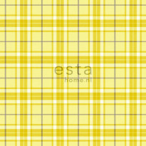 Tapetti Checks 137729 0,53x10,05 m keltainen non-woven