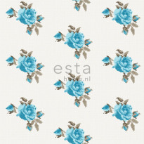 Tapetti Rose 138146 0,53x10,05 m turkoosi non-woven