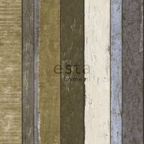 Tapetti Wooden Boards 138253, 0,53x10,05m, ruskea/khaki