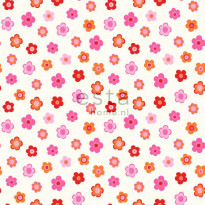 Tapetti Vintage Flowers 138725 0,53x10,05 m pinkki, punainen