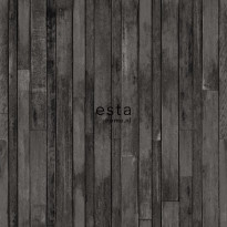 Tapetti Esta College 138815, 0,53x10,05m, harmaa/musta