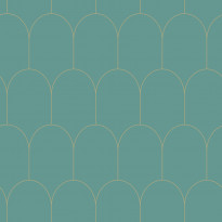 Tapetti Esta Art Deco 139204, 0.53x10.05m, non-woven, vihreä