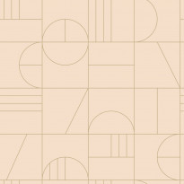 Tapetti Esta Art Deco 139206, 0.53x10.05m, non-woven, roosa