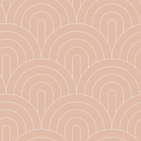 Tapetti Esta Art Deco 139218, 0.53x10.05m, non-woven, roosa