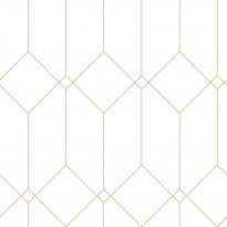 Tapetti Esta Art Deco 139223, 0.53x10.05m, non-woven, valkoinen