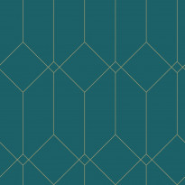 Tapetti Esta Art Deco 139224, 0.53x10.05m, non-woven, vihreä