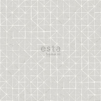 Tapetti Esta Geometric Shapes 148349, 0,53x10,05m, taupe