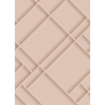 Paneelitapetti PhotowallXL 3D wall Paneling Diagonal, 2.00x2.79m, roosa