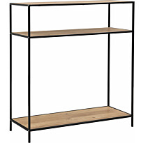 Sivupöytä Eureka Dawson 120x40cm tammi/musta