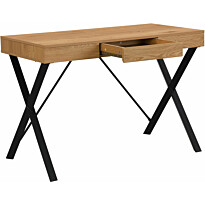 Työpöytä Eureka Moss 110x55cm tammi/musta