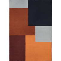 Villamatto Finarte Kortteli, 140x200cm, ruoste