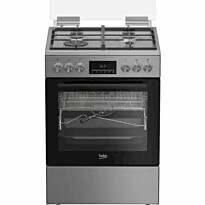 Kaasuliesi sähköuunilla Beko FBMA61330GXDT, 60cm, ruostumaton teräs