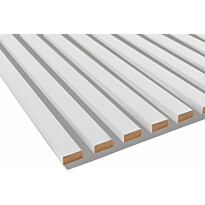 Kostean tilan akustiikkalevy Fibrotech Unika, 22x600x2440mm, white platinum