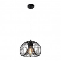 Riippuvalaisin Lucide Vinti, Ø30cm, 60W, himmennettävä, musta