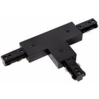 Liitin Lucide Track T-connector, musta, 1-vaihe kiskoon