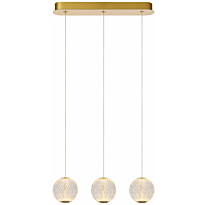 LED-riippuvalaisin Lucide Cintra 3xLED, 4.7W 2700K, kirkas