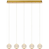 LED-riippuvalaisin Lucide Cintra 5xLED, 4.7W 2700K, kirkas